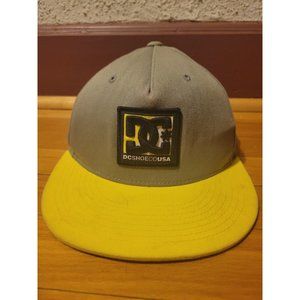 DC Shoes SWISH Snapback Hat Yellow Grey